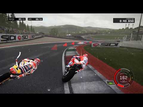 MotoGP 17 Mugello ( Italy) Wet Race - Andrea Dovizioso - Hard AI difficulty