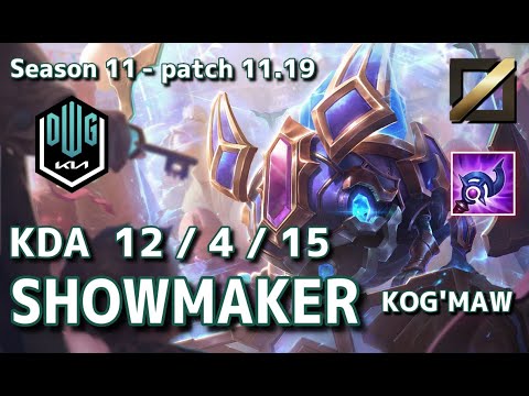 【EUWサーバー/D3/Duo Canyon】DK Showmaker コグマウ(Kog'maw) VS オリアナ(Orianna) MID - Patch11.19 EUW Ranked【LoL】