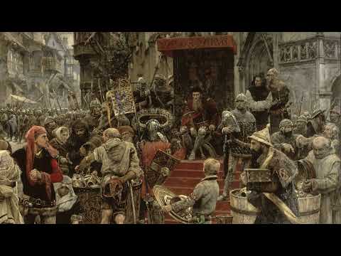 Valdemar Atterdag brandskattar Visby 1361 av Carl Gustaf Hellqvist