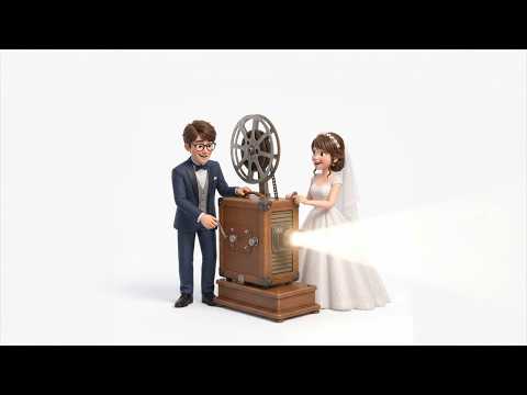 3Dアニメ風｜結婚式オープニングムービー制作します お2人に似たキャラクターでオープニングを楽しく！