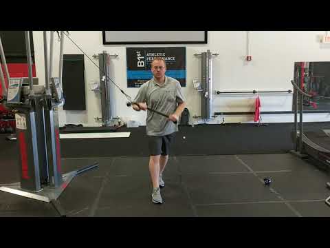 Split Stance Cable Chops