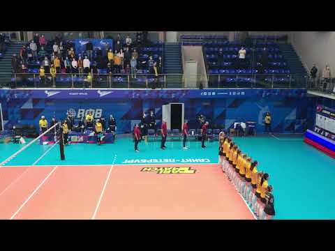 25.10.2020. Волейбол. Париматч Женская Суперлига. Ленинградка(Санкт-Петербург)-Уралочка-НТМК. Гимн