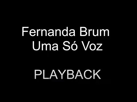 Uma Só Voz | Fernanda Brum | Playback