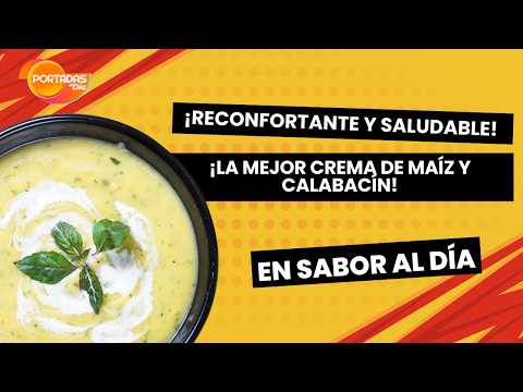 ¡La mejor CREMA de MAÍZ y CALABACÍN! 🥣 Receta Reconfortante y Saludable en minutos