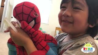 McDonalds Drive Thru Pranks Bad Kids Power Wheels Ride On Car w/ Happy Meal Spiderman Pretend Play