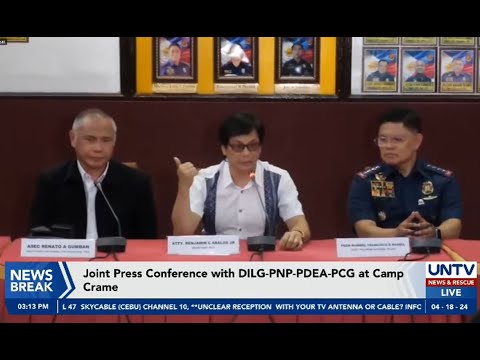 Joint Press Conference with DILG-PNP-PDEA-PCG at Camp Crame April 18, 2024