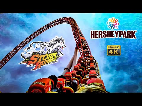 Back row point of view footage of Storm Runner