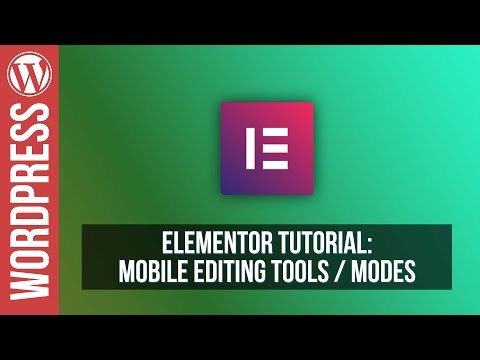 How To Build Mobile Ready Responsive Websites in Elementor for Wordpress Tutorial
