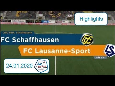 Highlights: FC Schaffhausen vs FC Lausanne - Sport (24.01.2020)