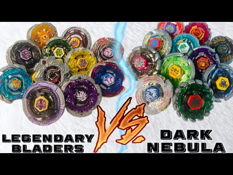 The LEGENDARY BLADERS vs The Dark Nebula! (ANIME BATTLES) Beyblade Metal Fight!!!