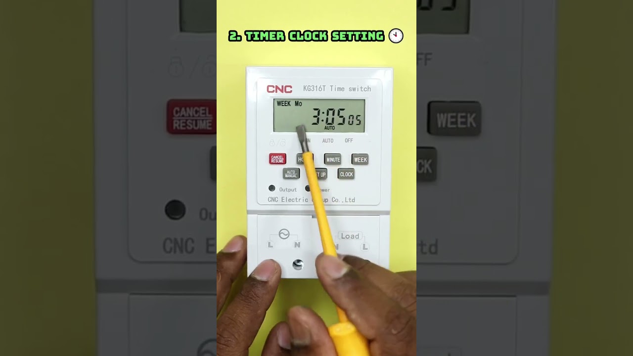How to set a time switch