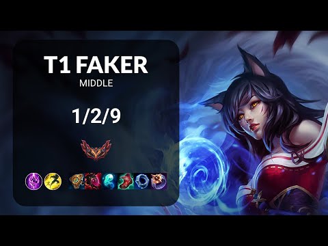 T1 Faker Ahri vs Sylas MIDDLE - KR  Patch 14.17