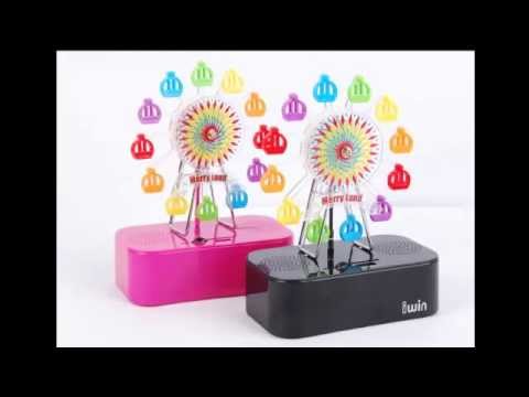 Ferris Wheel Design Rainbow Color Light Multi-Media USB Digital Speaker Box