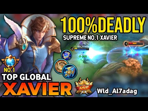 SUPREME NO.1 | XAVIER BEST BUILD 2022 | TOP GLOBAL XAVIER GAMEPLAY | MOBILE LEGENDS✓