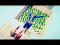 WHO CAN SURVIVE ZOMBIE PIT FALLING | TABS Totally Accurate Battle Simulator