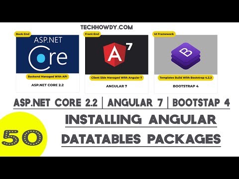 Angular 7 Installing Angular Datatables Packages