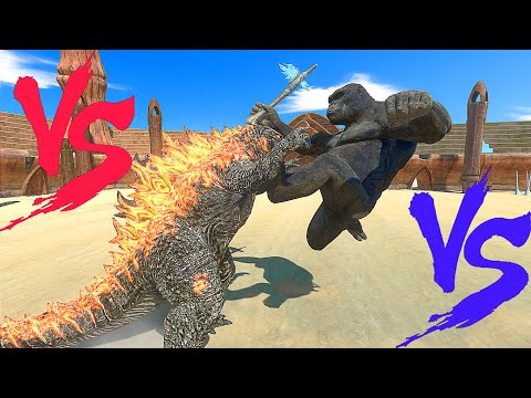 GODZILLA vs KING KONG - Animal Revolt Battle Simulator