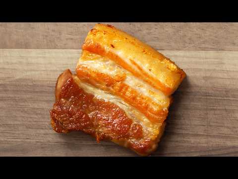 How to Select, Dry-Brine & Pan-Sear Pork Belly Slices (Skin Off)