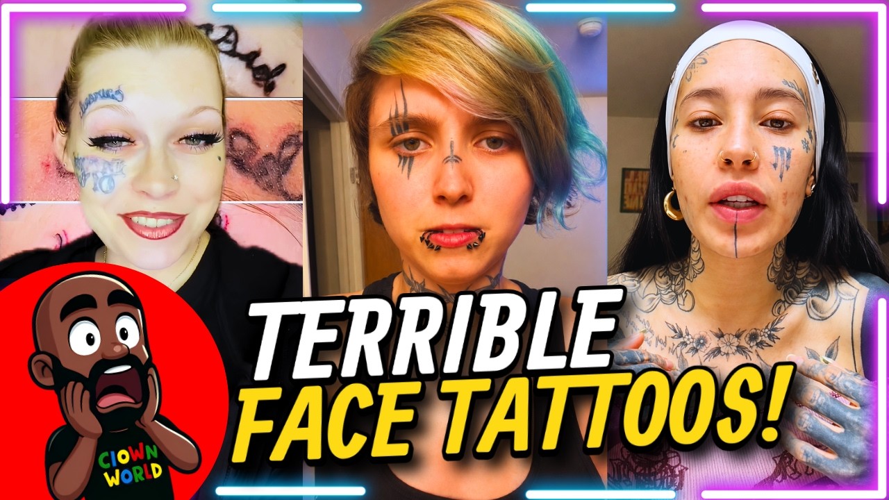 Women Get AWFUL Face Tattoos!