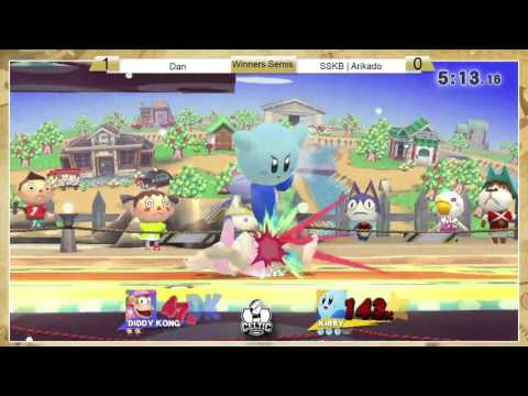 Smash 4: A1SS - Dan (Kirby) vs SSKB | Arikado (Diddy, Sheik) - Winners Semis