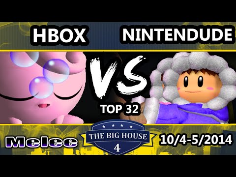 The Big House 4 - Hungrybox (Jigglypuff) Vs. Nintendude (Ice Climbers) - Winners Round 1 - SSBM