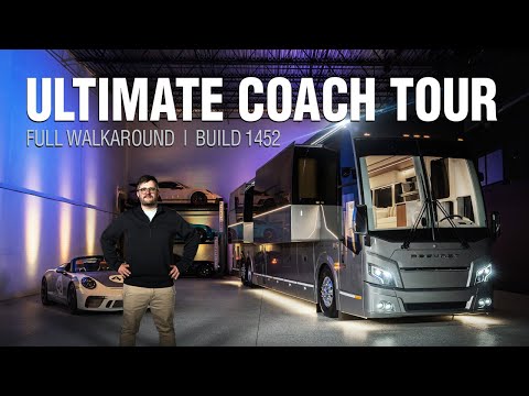Touring the Latest LOKI Coach Prevost Quad Slide Motorhome