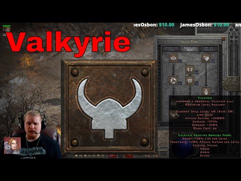 D2R Skills & Abilities - Valkyrie (Amazon Passive & Magic)