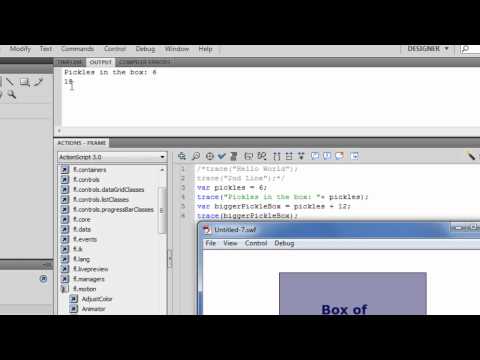 Actionscript 3 Tutorial 02 Variables