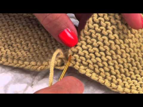Mattress Stitch in Garter