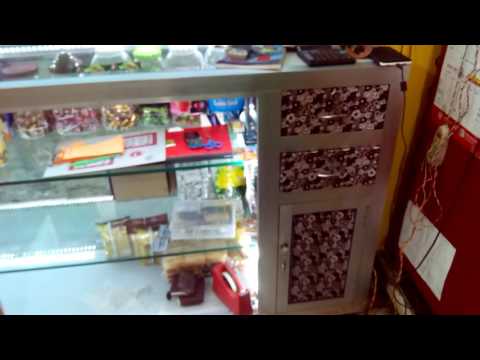 Aluminium glass counter