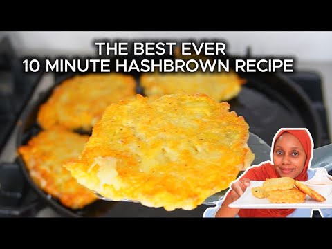 10 minute HashBrowns Recipe /crispy breakfast potato recipe/easy and delicious breakfast recipe