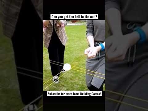 Get the ball in the cup 🏐Great Team Building Game! #teambuilding #teambuildinggame #teamgames