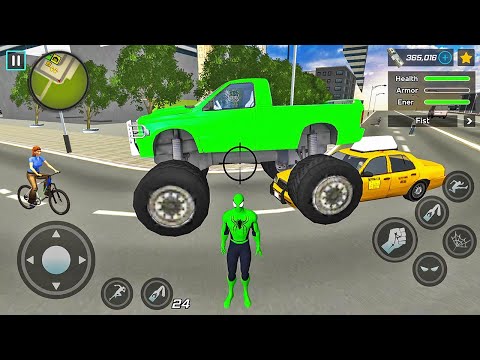 Spider Rope Hero Ninja Gangster Crime Vegas City #21 - Android Gameplay