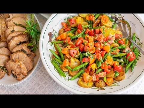 Roasted Potato Salad with Green Beans and Balsamic Vinaigrette