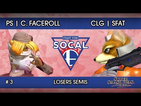 Fight For SoCal 3 - PS | Captain Faceroll (Sheik) VS CLG | SFAT (Fox) - SSBM - Losers Semis