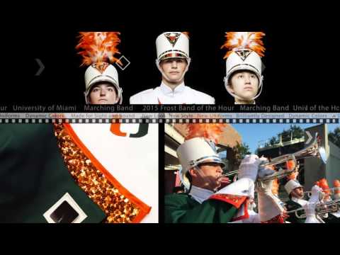The university of miami frost band of the hour/fjm uniform c...