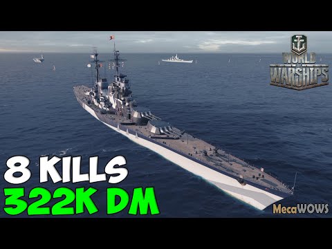 World of WarShips | Stalingrad | 8 KILLS | 322K Damage - Replay Gameplay 1080p 60 fps