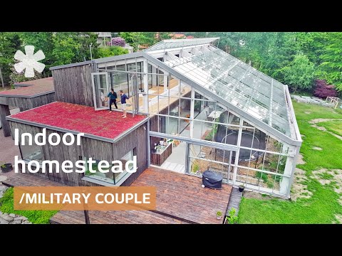 Couple raises family in self-sufficient homestead... inside a greenhouse