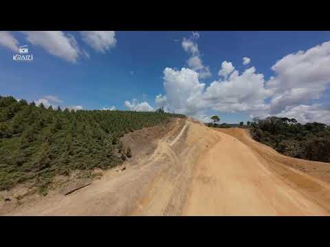 O asfalto em Doutor Ulysses, na PR-092. Início das Obras