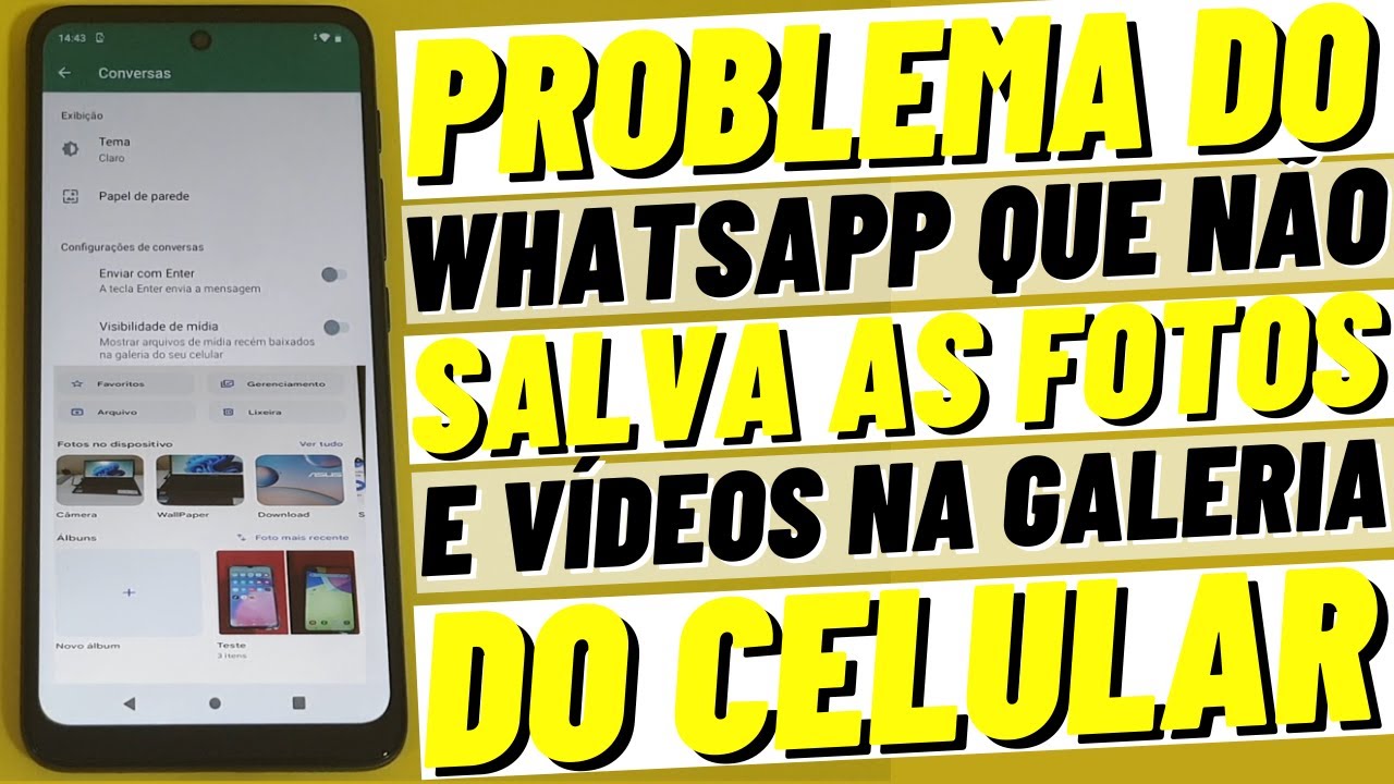 WHATSAPP NÃO SALVA AS FOTOS E VÍDEOS NA GALERIA DO CELULAR (SOLUÇÃO RÁPIDA)
