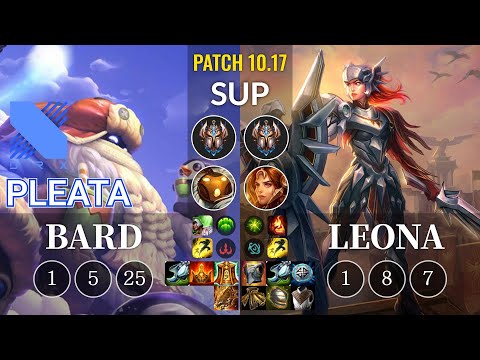 DRX Pleata Bard vs Leona Sup - KR Patch 10.17