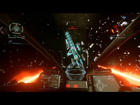 Star Citizen PU (3.8.1) - Aegis Sabre Weapon Testing - 2x Dominance-3 & 2x CF-337 Panther