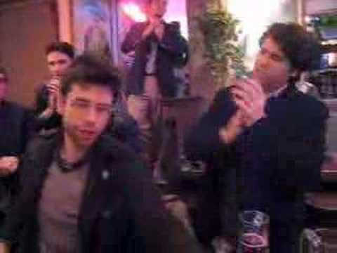 Club sings Varsity and the Victors!