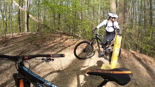 Shredding the trails with Hu & Won