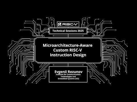 RISC-V Technical Session | Microarchitecture-Aware Custom RISC-V Instruction Design