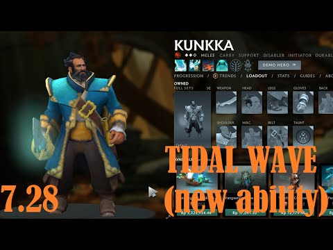 [KUNKKA] Update 7.28 Aghanim's Shard (New Ability)