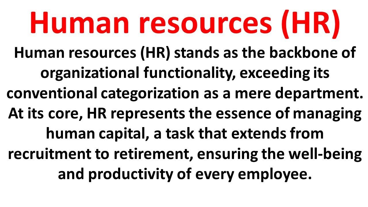 human resources essay grade 12 | Human resources essay