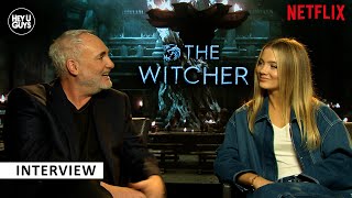 The Witcher Season 2 - Kim Bodnia & Freya Allan on their bond on set, the bigger world & Season 3 video