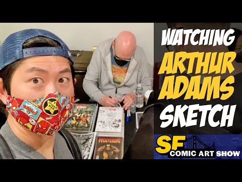 Watching Marvel Artist Arthur Adams Sketch at the San Francisco Comic Art Show