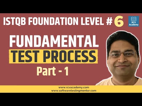 ISTQB Foundation Level 6 Fundamental Test Process Part 1